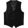 imageMens Classic Slim Fit Dress Vest Formal Wedding Prom Tuxedo Suit Vest with PocketBlack
