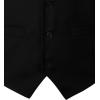 imageMens Classic Slim Fit Dress Vest Formal Wedding Prom Tuxedo Suit Vest with PocketBlack