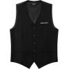 imageMens Classic Slim Fit Dress Vest Formal Wedding Prom Tuxedo Suit Vest with PocketBlack White