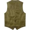 imageMens Classic Slim Fit Dress Vest Formal Wedding Prom Tuxedo Suit Vest with PocketDark Khaki