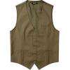 imageMens Classic Slim Fit Dress Vest Formal Wedding Prom Tuxedo Suit Vest with PocketDark Khaki
