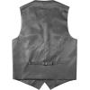 imageMens Classic Slim Fit Dress Vest Formal Wedding Prom Tuxedo Suit Vest with PocketGrey