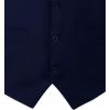 imageMens Classic Slim Fit Dress Vest Formal Wedding Prom Tuxedo Suit Vest with PocketNavy Blue