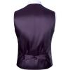 imageMens Classic Slim Fit Dress Vest Formal Wedding Prom Tuxedo Suit Vest with PocketPurple