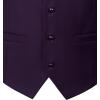 imageMens Classic Slim Fit Dress Vest Formal Wedding Prom Tuxedo Suit Vest with PocketPurple