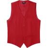 imageMens Classic Slim Fit Dress Vest Formal Wedding Prom Tuxedo Suit Vest with PocketRed
