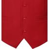 imageMens Classic Slim Fit Dress Vest Formal Wedding Prom Tuxedo Suit Vest with PocketRed