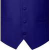 imageMens Classic Slim Fit Dress Vest Formal Wedding Prom Tuxedo Suit Vest with PocketRoyal Blue