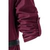 imageMens Pure Cotton Vintage Lace Up Shirts for Pirate Renaissance Viking Medieval Costume Without BeltBurgundy