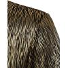 imageMens Shiny Metallic Sequin Stretchy Short Sleeve Button Down Shirts for 70s Disco Party HalloweenBlack Gold