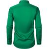 imageMens Stretch MultiUse Long Sleeve Dress Shirts Party Prom Wedding Shirts with Slight SheenGreen