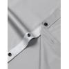 imageMens Stretch MultiUse Long Sleeve Dress Shirts Party Prom Wedding Shirts with Slight SheenLight Grey