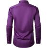 imageMens Stretch MultiUse Long Sleeve Dress Shirts Party Prom Wedding Shirts with Slight SheenPurple