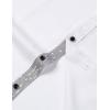 imageMens Stretch MultiUse Long Sleeve Dress Shirts Party Prom Wedding Shirts with Slight SheenWhite
