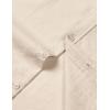 imageMens Stretch Textured Short Sleeve Button Down Shirts Summer Casual Beach Wedding Vacation ShirtBeige