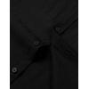 imageMens Stretch Textured Short Sleeve Button Down Shirts Summer Casual Beach Wedding Vacation ShirtBlack