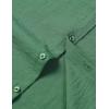 imageMens Stretch Textured Short Sleeve Button Down Shirts Summer Casual Beach Wedding Vacation ShirtDark Green