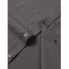 imageMens Stretch Textured Short Sleeve Button Down Shirts Summer Casual Beach Wedding Vacation ShirtDark Grey