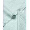 imageMens Stretch Textured Short Sleeve Button Down Shirts Summer Casual Beach Wedding Vacation ShirtLight Green
