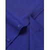 imageMens Stretch Textured Short Sleeve Button Down Shirts Summer Casual Beach Wedding Vacation ShirtRoyal Blue