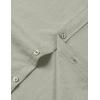 imageMens Stretch Textured Short Sleeve Button Down Shirts Summer Casual Beach Wedding Vacation ShirtSage Green