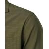 imageMens 2 Piece Outfits Summer Relaxed Fit Walking Suit Casual Cuban Guayabera Shirt and Pants Set Beach VacationOlive Green