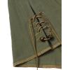 imageMens Pure Cotton Retro Lace Up Shirts for Renaissance Pirate Viking MedievalArmy Green Retro