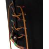 imageMens Pure Cotton Retro Lace Up Shirts for Renaissance Pirate Viking MedievalBlackd