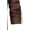 imageMens Pure Cotton Retro Lace Up Shirts for Renaissance Pirate Viking MedievalBrown