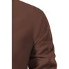 imageMens Pure Cotton Retro Lace Up Shirts for Renaissance Pirate Viking MedievalBrown