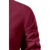 imageMens Pure Cotton Retro Lace Up Shirts for Renaissance Pirate Viking MedievalBurgundy
