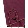 imageMens Pure Cotton Retro Lace Up Shirts for Renaissance Pirate Viking MedievalBurgundy Retro