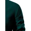 imageMens Pure Cotton Retro Lace Up Shirts for Renaissance Pirate Viking MedievalDark Green
