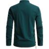 imageMens Pure Cotton Retro Lace Up Shirts for Renaissance Pirate Viking MedievalDark Green Retro