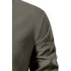 imageMens Pure Cotton Retro Lace Up Shirts for Renaissance Pirate Viking MedievalDark Grey