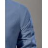 imageMens Pure Cotton Retro Lace Up Shirts for Renaissance Pirate Viking MedievalIndigo Blue