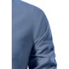 imageMens Pure Cotton Retro Lace Up Shirts for Renaissance Pirate Viking MedievalIndigo Blue