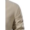 imageMens Pure Cotton Retro Lace Up Shirts for Renaissance Pirate Viking MedievalKhaki