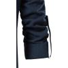 imageMens Pure Cotton Retro Lace Up Shirts for Renaissance Pirate Viking MedievalNavy Blue