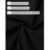 imageMens Stretch Wrinkle Free Short Sleeve Texture Shirt Summer Lightweight Button Down Shirts for Beach VacationBlack