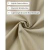 imageMens Stretch Wrinkle Free Short Sleeve Texture Shirt Summer Lightweight Button Down Shirts for Beach VacationKhaki