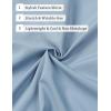 imageMens Stretch Wrinkle Free Short Sleeve Texture Shirt Summer Lightweight Button Down Shirts for Beach VacationLight Blue