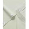 imageMens Stretch Wrinkle Free Short Sleeve Texture Shirt Summer Lightweight Button Down Shirts for Beach VacationLight Green
