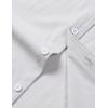 imageMens Stretch Wrinkle Free Short Sleeve Texture Shirt Summer Lightweight Button Down Shirts for Beach VacationLight Grey