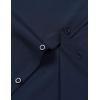 imageMens Stretch Wrinkle Free Short Sleeve Texture Shirt Summer Lightweight Button Down Shirts for Beach VacationNavy Blue