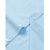 imageMens Stretch Wrinkle Free Short Sleeve Texture Shirt Summer Lightweight Button Down Shirts for Beach VacationSky Blue