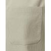 imageMens Stretch Wrinkle Free Short Sleeve Texture Shirt Summer Lightweight Button Down Shirts for Beach VacationTan