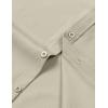imageMens Stretch Wrinkle Free Short Sleeve Texture Shirt Summer Lightweight Button Down Shirts for Beach VacationTan
