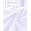 imageMens Stretch Wrinkle Free Short Sleeve Texture Shirt Summer Lightweight Button Down Shirts for Beach VacationWhite