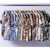 imageMens Stylish Casual Printed Short Sleeve Button Down Shirts Summer Vacation Beach Tropical Hawaiian ShirtBrown Abstract Pattern